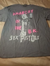 Offical Sex Pistols Anarchy In The U. K. Shirt 2XLarge Punk Rock Alternative 