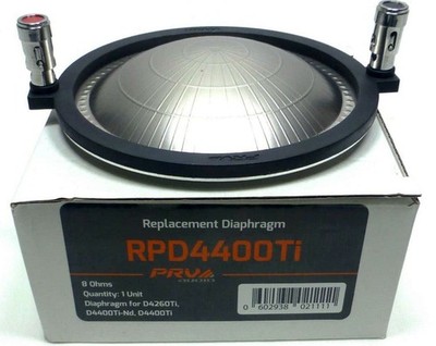 PRV Audio RPD4400TI Replacement Diaphragm, 400W, 8 Ohm Titanium Compression...