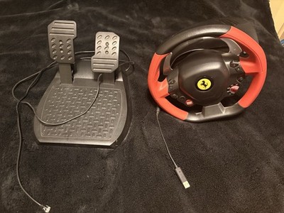Thrustmaster Ferrari 458 Spider Racing Steering Wheel Pedals Xbox One/X