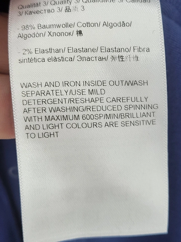 Vestido deportivo Escada para mujer 38 azul 3D floral artístico manga gorra funda de diseñador Foto 4 de 4