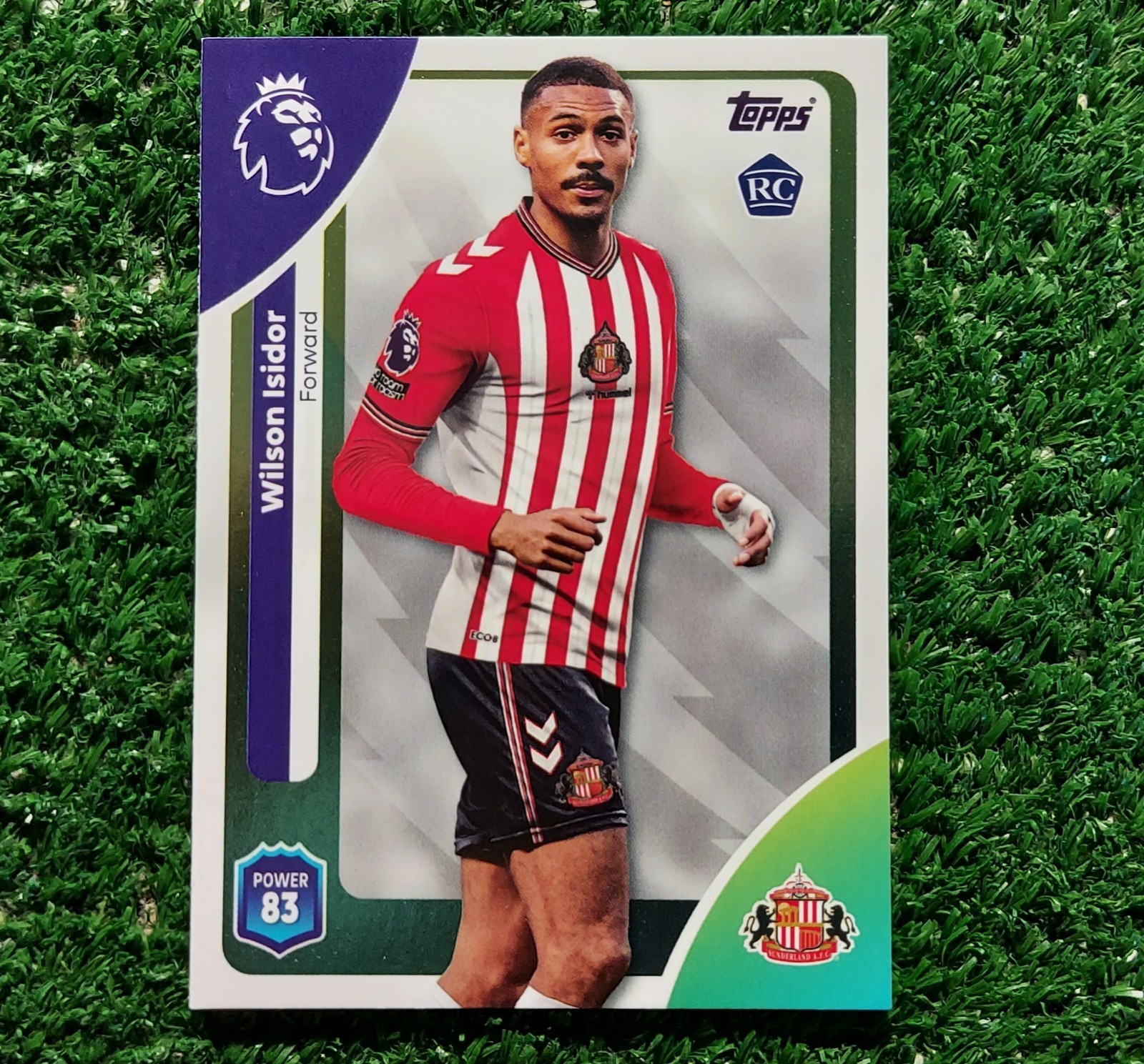 CARD TOPPS 2025/26 PREMIER LEAGUE SUNDERLAND N°357 ISIDOR CARTA 2026 ⚽️