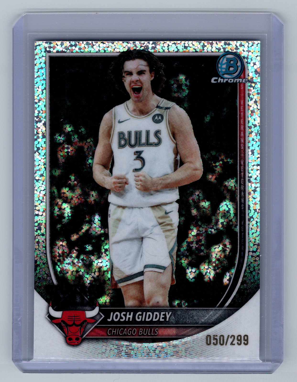 2025-26 Bowman Chrome Josh Giddey BCV-72 Speckle Refractor /299 Bulls