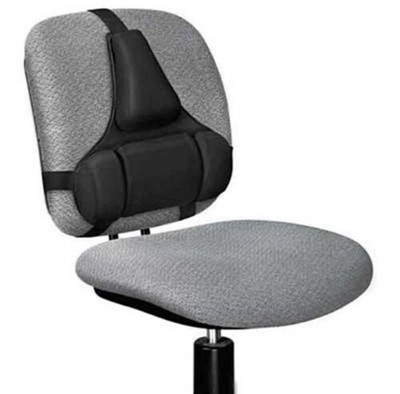 Fellowes CRC80376 Pro series back support with microban protection Color Black  