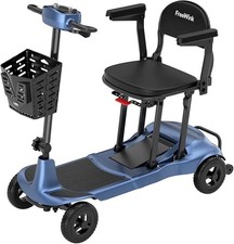 Ultra-Lightweight Folding Electric Scooter Blue