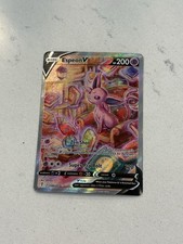 Espeon v Alternate Full Art Holo Ultra Rare Card 180/203 SWSH07: Evolving Skies