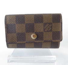 LOUIS VUITTON Damier Ebene Leather Multicles 6 Ring Key Case F 47825