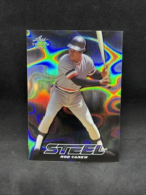 2023 Leaf Trinity Mega Box Steel Silver Lava Rod Carew #S-61 HOF