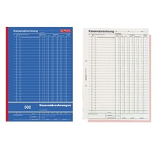 Herlitz Formularbuch Kassenabrechnung 502 DIN...