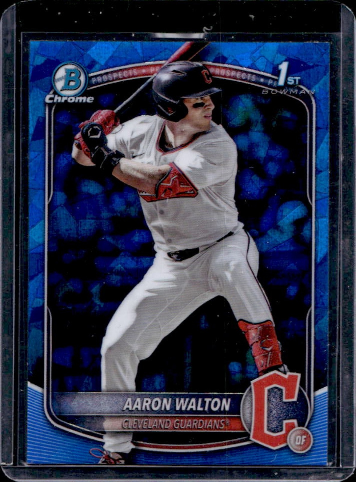 2025 Bowman Draft Sapphire Aaron Walton Chrome 1st Prospect #BDC-134 Guardians