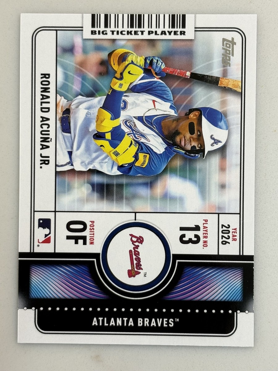 ゲームセンター・ゲームカード RONALD ACUNA JR 2026 Topps Ronald Acuna Jr. Big Ticket Players #BTP-7 Atlanta