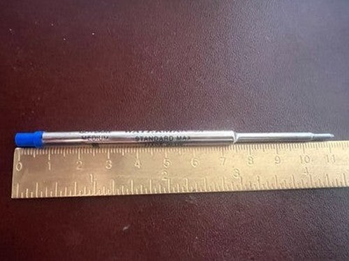 🔴 Waterman Recharge Stylo-Plume Sphère Encre Bleu M Moyen Recharge 2 Pièces - Photo 7 sur 8