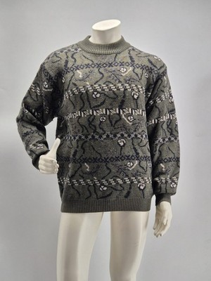 Christian Dior Monsieur Vintage Pullover Herren Größe 52 Reine Wolle Made in Italy