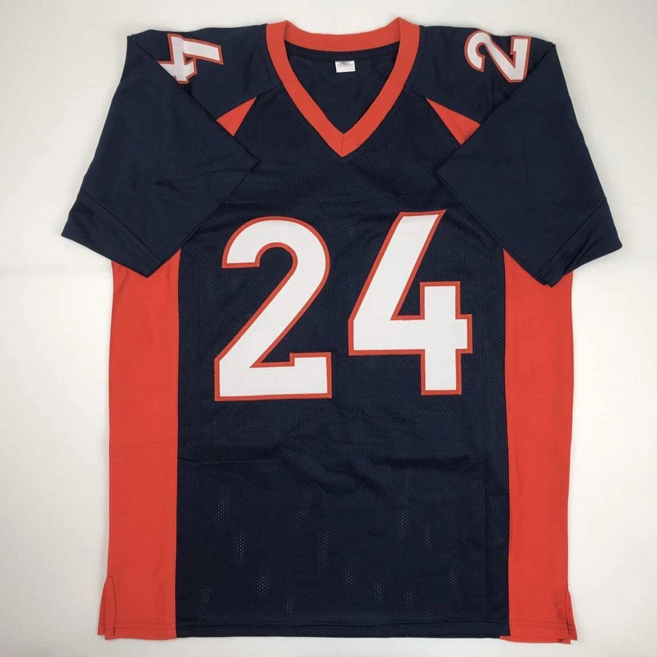 Autographed/Signed Champ Bailey Denver Blue Football Jersey JSA COA - Image 4 of 4