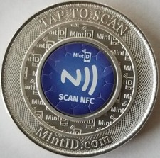 1 oz Silver MintID AES-128 Bit Encrypted NFC Microchip Buffalo Round BU GEM new 44.99 per troy oz