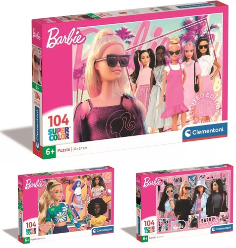 Clementoni Barbie Supercolor Puzzle 104 Teile ab 6J. Kinderpuzzle - 第 1/4 張圖片
