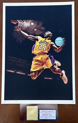 Kobe Bryant Tiffany Basketball Death NYC Signed Graffiti Pop