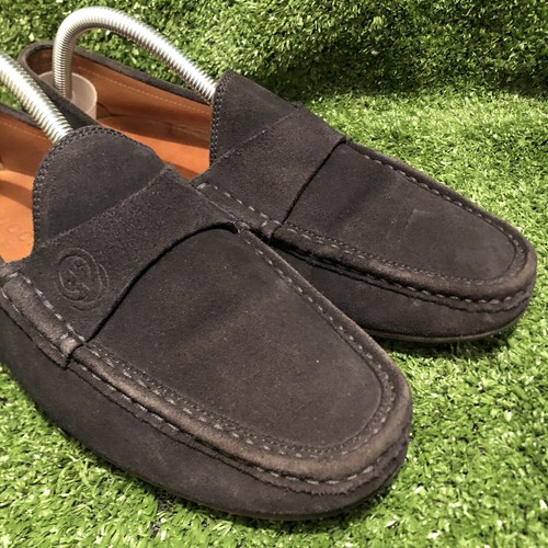 Gucci Mirosoft Grey Suede Embossed GG 