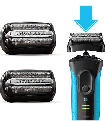 VIDSA 2 Pack 32B Series 3 Electric Shaver Replacement Head.