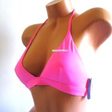 VICTORIA SECRET Swim Triangle Push Up Bikini Top Medium Hot Pink Removable pad