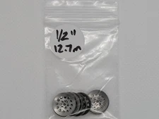 0.5" 1/2" 12.7mm Pipe Screens, Real Titanium Filters, Small Size, Set of 12