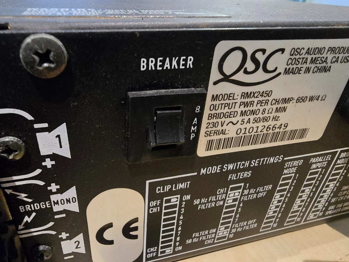 QSC RMX 2450 Amplifer 2 x 750w #1 | eBay UK