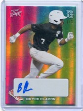 2023 Leaf Perfect Game Showcase Just Color Blast Bryce Clavon Auto 2/3
