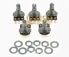 10 Pcs A500K Audio Guitar Mini Pots Long Split Shaft 500K Guitar Potentiometers