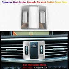 Stainless For Mercedes Benz E W212 Center Console Air AC Vent Outlet Cover Trim