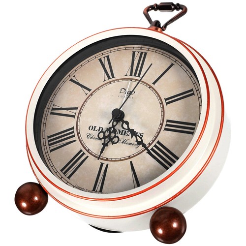 Sveglia Non Ticchetta Retrò Sveglia Scrivania Orologio Analogico Vintage Sveglia - Foto 7 di 12