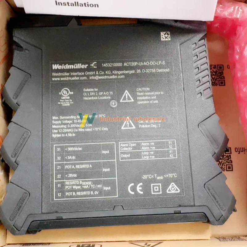 1PCS new Weidmuller programmable logic controller module ACT20P-UI-AO-DO-LP-S - Image 2 of 2