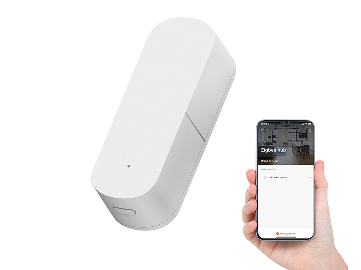 ZigBee Sensore Vibrazione Distanza Trasmissione Fino a 30 Metri Alimentazione Co