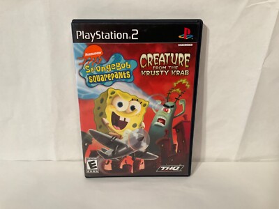 *Case & Art Only* Spongebob Squarepants Creature from the Krusty Krab PS2 *OEM*