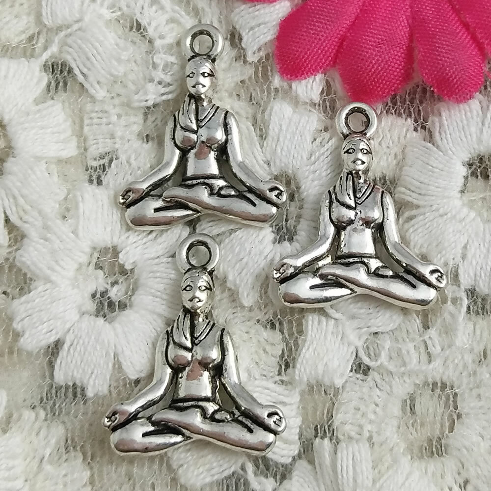 Free 50 Antique Yoga Charms 21X16MM H-2778 | eBay