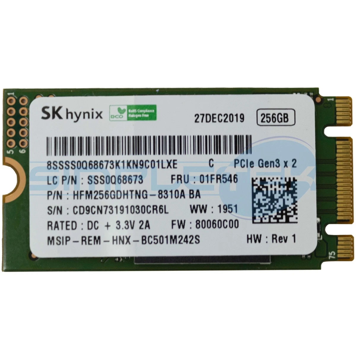 SSD M2 NVMe PCIe 3.0x2 2242 M.2 SSD 512GB 256GB 1T Hard Drive disk