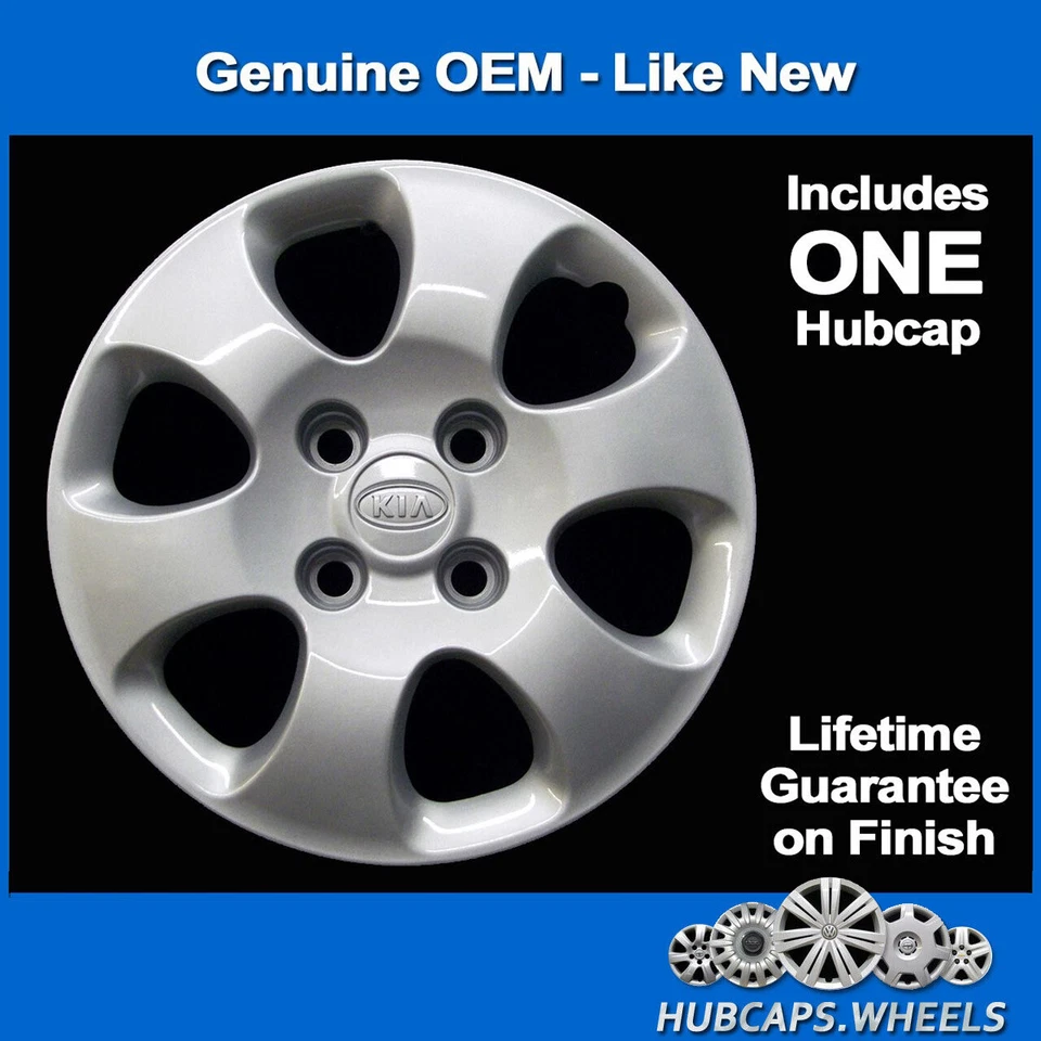 Tapacubos para Kia Spectra 2004-2009 genuino de fábrica OEM 15 pulgadas cubierta de rueda 66014 Foto 2 de 4