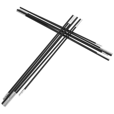 2Pcs Fiberglass Tent Pole Kit Replacement Kit for Single Tent 6 Sections/Pcs