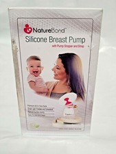 NatureBond Manual Breast Pump Silicone Breastfeeding Milk Saver Nursing Pump NEW