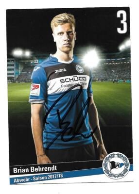 Football postcard-Brian Behrendt-Arminia Bielefeld - 2017/18
