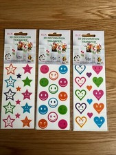 Glass Transfers Baker Ross DIY Craft 3D Decoration Transfer Porcelain 3 Pack