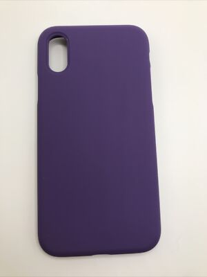 Purple Silicone Case For Iphone Xs