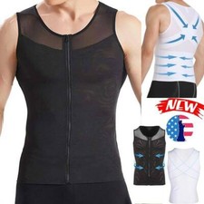 FAJA COLOMBIANA Corrector Posture Camisa Para Hombre Men Waist Trimmer Shapewear