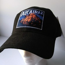 Alcatraz Black Strapback Cap Golden Gate National Parks Hat Embroidered NWT