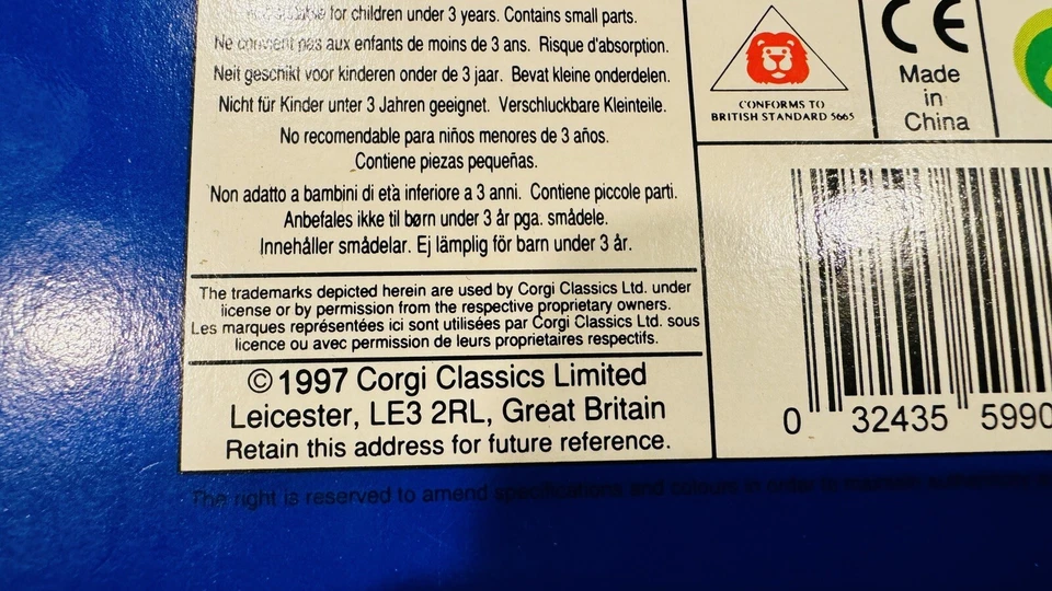 Винтажный 1997 Corgi British Airways Concorde 59901 реактивный самолет литой новый из старых запасов - Изображение 3 из 4