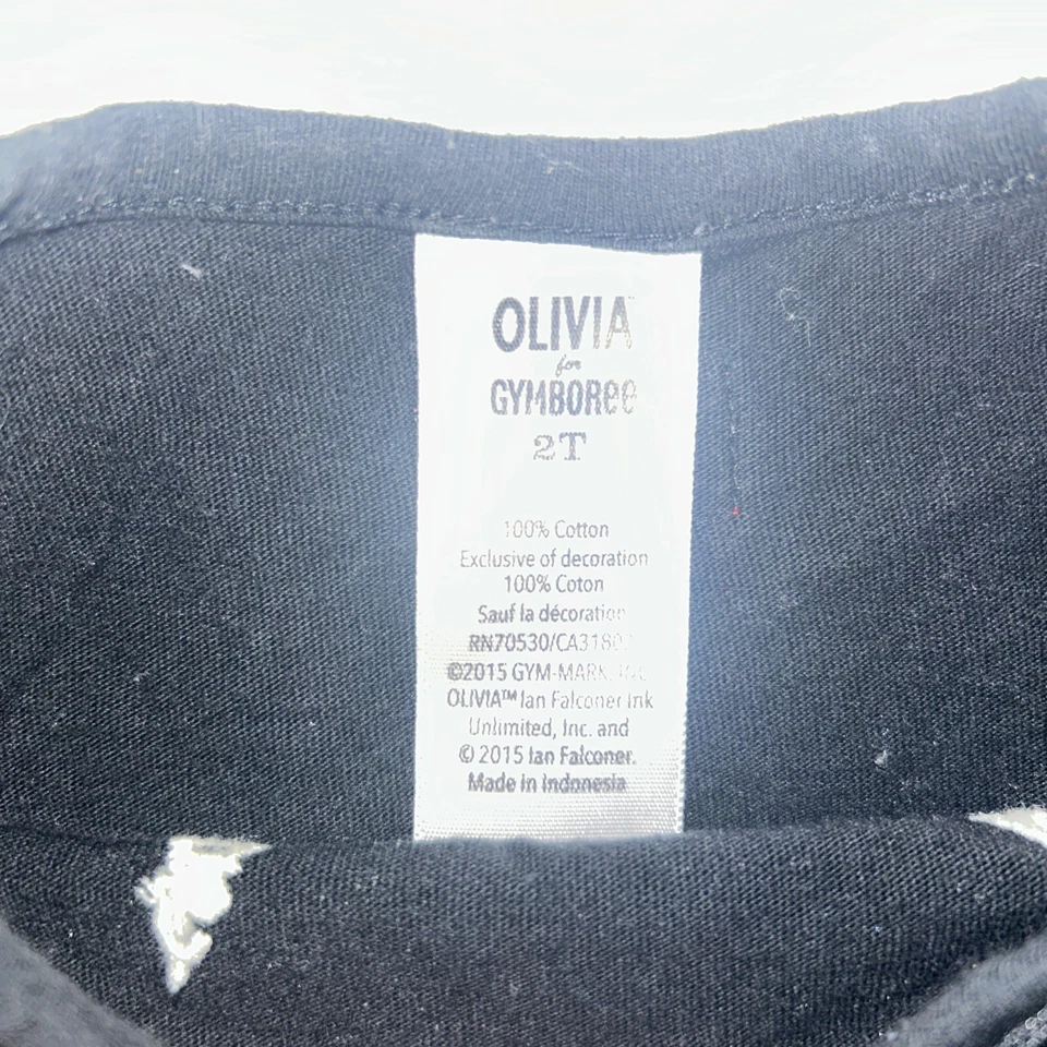 Camisa Olivia The Pig x Gymboree 2015 Olivia In Europe Manga Larga Talla 2T Foto 4 de 4