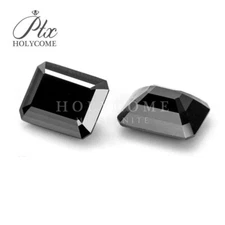 White D Color Emerald Cut Moissanite Loose Gemstones VVS1 Excellent Diamond Cut