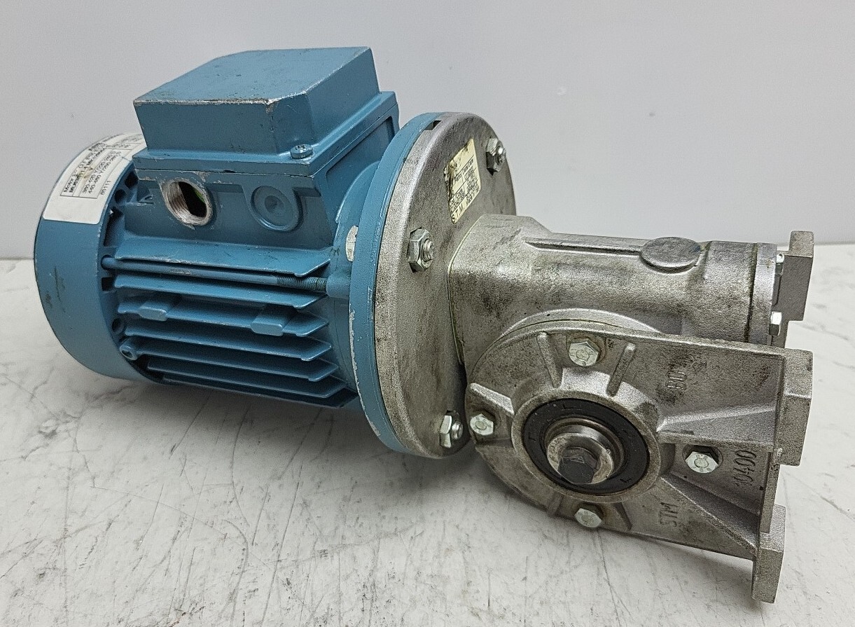Abb Motors MU63B11-4 MK129054-S Motor w/ Bologna RMI-40-D Gear Reducer 40:1 Rati