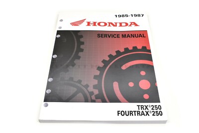 Service Shop Repair Manual 85-87 Honda TRX250 Fourtrax Book