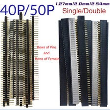 Gold-Plated Pitch 1.27mm/2.0mm/2.54mm Single Row Pin/Double Row Pin Header Sub