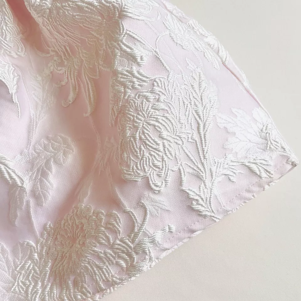 Monsoon Baby Girl Formal Christening Occasion Dress Pink Floral Size 0-3 Months - Image 3 of 4