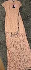 PLT Pretty Little Thing Pink Floral Dress Size 10